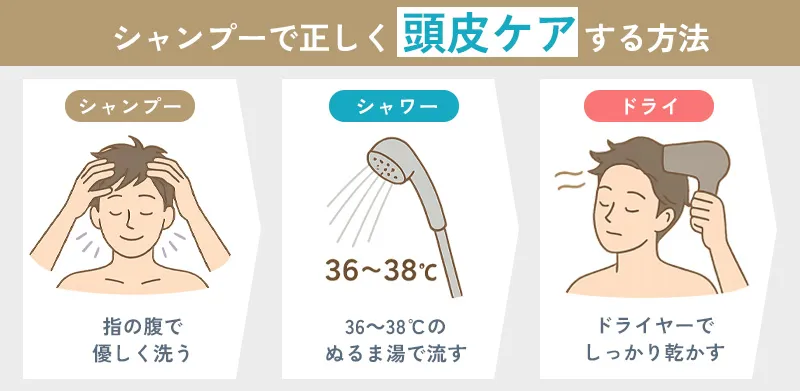 AGAの進行予防につなげる正しいシャンプーの方法