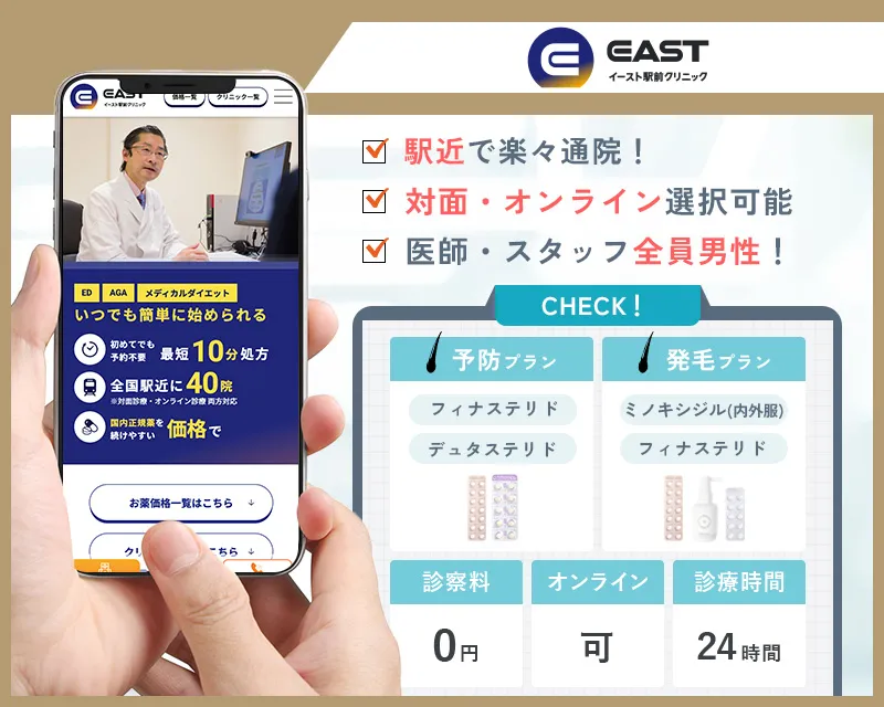 イースト駅前クリニックのAGA治療