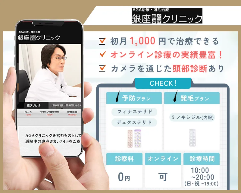 銀座総合美容クリニックのAGA治療