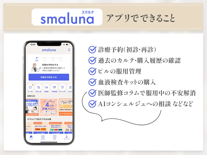 スマルナのアプリでできること