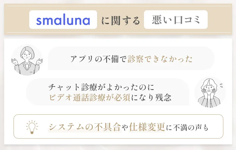 スマルナの悪い口コミまとめ